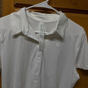 Lululemon Women’s White Short-Sleeve Polo